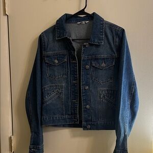 Stylish Dark Blue Denim Jacket